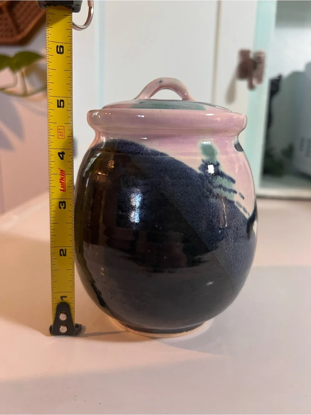 Handcrafted Pottery Lidded Jar